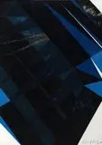 Geométrico Cobalto by Emanoel Araujo, xilogravura, offered Mar 2023