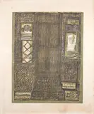 Marina Caram, Portal Verde, 1985, gravura em metal