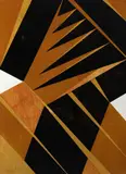 Emanoel Araujo, Geométrico Ocre, xilogravura