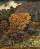 Gastão Formenti, Paisagem, 1946, óleo sobre madeira