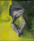 Jânio Quadros, Figura, 1975, óleo sobre placa