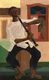 Clóvis Graciano, Músico, 1967, óleo sobre tela