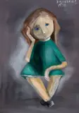 Jânio Quadros, Menina, 1976, óleo sobre tela