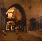 Dario Mecatti, Cena Árabe, 1947, óleo sobre tela