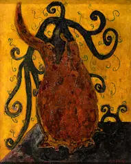 Flor Fantástica by Niobe Xandó, 1959, óleo sobre tela, offered Mar 2023