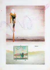 Sem Título by Ubirajara Ribeiro, 2001, técnica mista sobre papel, offered Mar 2023