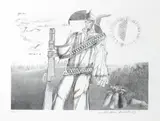 Aldemir Martins, Cangaceiro, 1979, gravura em metal