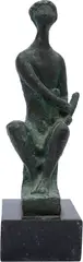 Orfeu by Bruno Giorgi, escultura em bronze polido, offered Mar 2023