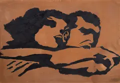 Geraldo de Barros, Sem Título, 1965, nanquim sobre placa