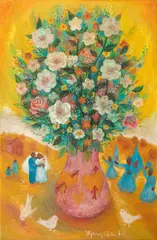 Vaso de Flores by Marysia Portinari, 1970, óleo sobre tela, offered Mar 2023