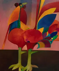 Galo by Aldemir Martins, 1973, óleo sobre tela, offered Mar 2023