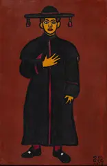 Monsenhor by Francisco Brennand, 1968, óleo sobre tela, offered Mar 2023