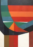 Composição Colorida by Emanoel Araujo, 1979, xilogravura, offered Feb 2023