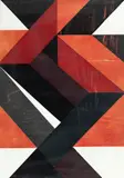 Geométrico Vermelho by Emanoel Araujo, 1979, xilogravura, offered Feb 2023