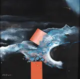 Abstrato by Masumi Tsuchimoto, 1987, óleo sobre tela, offered Feb 2023