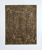 Abstrato Marrom by Marina Caram, gravura em metal, offered Feb 2023