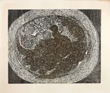 Pássaro Dourado by Marina Caram, 1979, gravura em metal, offered Feb 2023