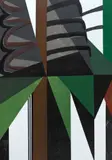 Detalhes verdes e marrons by Emanoel Araujo, xilogravura, offered Feb 2023