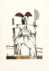 Cangaceiro by Aldemir Martins, 1982, litogravura sobre papel, offered Feb 2023