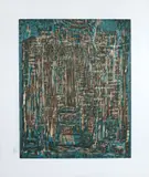 Abstrato Azul by Marina Caram, gravura em metal, offered Feb 2023