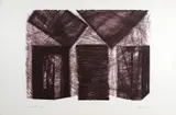Santiago de Compostela by Maria Bonomi, 1978, litogravura, offered Feb 2023