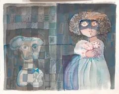 Sem Título by Figueiredo Sobral, 1976, guache sobre papel, offered Feb 2023