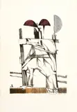 Aldemir Martins, Cangaceiro, 1982, litogravura sobre papel