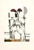 Aldemir Martins, Cangaceiro, 1982, litogravura sobre papel