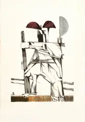 Cangaceiro by Aldemir Martins, 1982, litogravura sobre papel, offered Feb 2023