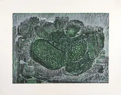 Frutas nº 1 by Marina Caram, 1979, gravura em metal, offered Feb 2023