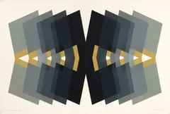 Gradação Justaposta I.III by Odetto Guersoni, 1979, xilogravura, offered Feb 2023