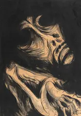 Sem Título by Ivan Serpa, 1996, nanquim e aquarela sobre papel, offered Dec 2022