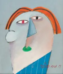 Figura by Gustavo Rosa, 2003, óleo sobre tela, offered Dec 2022