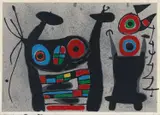Joan Miró, Le Lezarde aux lumes d‘or, litogravura
