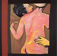 Voyeur Amoroso by Rubens Gerchman, 1981, acrilica sobre tela, offered Dec 2022