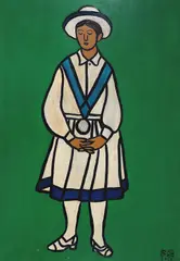 Filha de Maria by Francisco Brennand, 1968, óleo sobre tela, offered Dec 2022