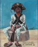 Cangaceiro by Candido Portinari, 1959, óleo sobre madeira, offered Dec 2022
