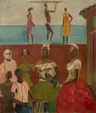 Carybé, Sem Título, óleo sobre tela