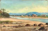 Benedito Calixto, Praia de Itacuanduba, óleo sobre tela
