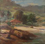 Lucílio de Albuquerque, Paisagem com Casaril, óleo sobre tela