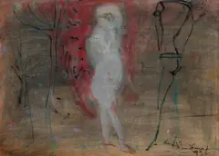 Sem Título by Iberê Camargo, 1993, tecnica mista sobre papel, offered Dec 2022