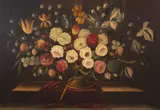 Inos Corradin, Vaso de Flores, óleo sobre tela