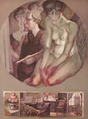 Figuras by Juarez Machado, técnica mista sobre papel, offered Dec 2022