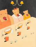Família Urso by Marcelo Cipis, nanquim, aquarela e ecoline sobre papel, offered Nov 2022