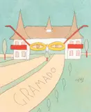Gramado by Marcelo Cipis, nanquim, aquarela e ecoline sobre papel, offered Nov 2022