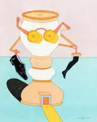 Sem Título by Marcelo Cipis, nanquim, aquarela e ecoline sobre papelS, offered Nov 2022