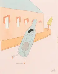 Sem Título by Marcelo Cipis, nanquim, aquarela e ecoline sobre papelS, offered Nov 2022
