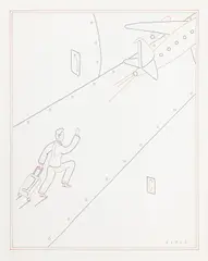 Sem Título by Marcelo Cipis, nanquim, aquarela e ecoline sobre papel, offered Nov 2022