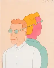 Sem Título by Marcelo Cipis, nanquim, aquarela e ecoline sobre papel, offered Nov 2022