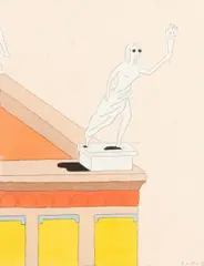 Sem Título by Marcelo Cipis, nanquim, aquarela e ecoline sobre papel, offered Nov 2022